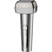 Zelurxx Elektrische scheerapparaat voor heren, 5 scheerkopjes, nat/droog, LED-display, USB-C, baard- en precisietrimmer, waterdicht, reisslot, grijs