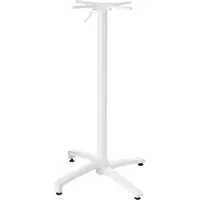 Oviala - Tafelpoot met kantelsysteem van 108 cm in wit aluminium - Klipo