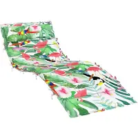 vidaXL Ligbedkussen 180x60x4 cm oxford stof meerkleurig