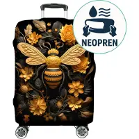 Ferocity - Kofferhoes L (27"-31") Flexibel - Gemakkelijk schoon te maken - Polyester - Bee With Blossoms