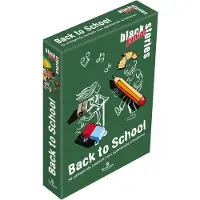 Tucker's Fun Factory spel black stories junior Back to School kaartspel.