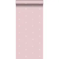 ESTAhome behang grafisch motief roze - 53 cm x 10.05 m - 139069
