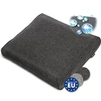 Bomoe ilano – Outdoor Lounge Rugkussen 60x40cm – Tuinkussen 10cm dik, Wasbaar & UV Bescherming – Antraciet