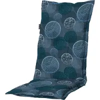 Madison tuinkussen hoge rug circle blue 123x50cm