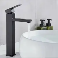 Mc star Hoogwaardige, eengreeps wastafelmengkraan, mat zwart, voor badkamer, 290 mm