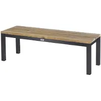 Diamond Garden Ravenna Bank Roestvrij Staal/Gerecycled Teak