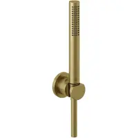 Kludi Nova Fonte, minimalistische bad-/doucheset, geborsteld goud, 1 stuk.