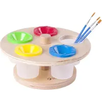 Classic World Houten Verfpothouder (5 potjes)