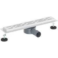 vidaXL Doucheafvoer lineair design met 360° sifon zilver 50 cm