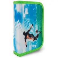 Itenga etui voor school, voetbalthema, 28-delig, met één rits