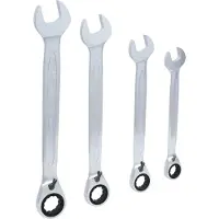 Ks Tools 503.4601 5034601 Steek-ringratelsleutel Sleutelbreedte (metrisch) 24 - 32 mm