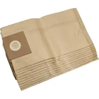 VHBW 10 stuks vervangende stofzakken voor Kärcher 6.904-072, 6.904-076, 6.904-101, 6.904-175.0, 6.904-210, 6.904-224.0 voor stofzuigers – 27 cm x 27 cm bruin