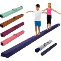 TRUTZHOLM Schwebebalken 300 cm blau klappbar auf 150 cm tragbarer Turnbalken inkl.Tragetasche