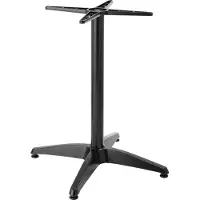 Oviala - Zwarte aluminium tafelpoot 72 cm Bradford - Bradford