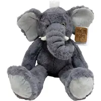 Van Manen Veenendaal olifant pluche grijs 22cm grijs Polyester Knuffel