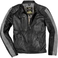 Black-Cafe London Toronto Zwart Leren Motorjas Maat 48