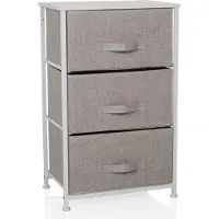Hjh LIVING Kast FOLDRESS M 45x30x95cm 3 vakken grijs