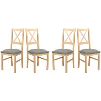 LeafDesign Eetkamerstoel set, 4 stuks, model "Nilo 10", kleinkind, merk Aston