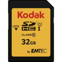 Kodak Premium Performance 580X 32GB SDHC-kaart - Full HD - UHS-I U1 - Class 10 - V10 - SDHC Geheugenkaart