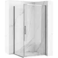 REA Kabina Prysznicowa Narożna Rapid Swing Chrom 90x90