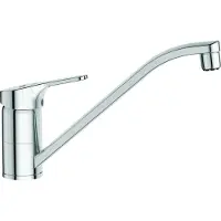 Ideal standard keukenkraan Cerafit, laag druk, BlueStart, uitloop 226mm, model BC134AA, chroom