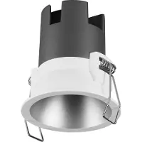 Osram SPOT TWIST inbouwdownlight, zilver, 5W, 400lm, 830 WT, 70mm diameter, warm witte lichtkleur, tot 90% energiebesparing t.o.v. halogeen downlights, eenvoudige installatie, 3000K.