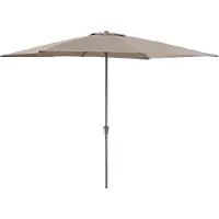 Acaza Staande Parasol in aluminium - Stokparasol van 200x300 cm - taupe