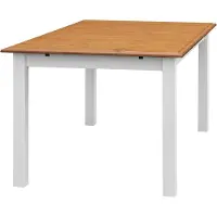 AEA Landhuis eettafel, houten tafel, tafel, houten tafels, 150/197 cm, eetkamer, uitschuifbaar