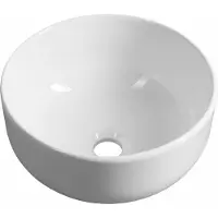 Sapho Emmi Opzetwastafel, Ø 33cm, wit