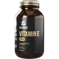 Grassberg Vitamin E 200 IU (60 Caps) Unflavoured - Vitaminen, mineralen & gezondheid - Vitaminen