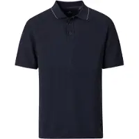 Casa Moda Grijs poloshirt structuur 3 knoops