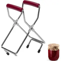 Westmark Glastang voor weckpotten met diameter tot 18 cm, verchroomd staal/kunststof, zilver/rood, 10532270
