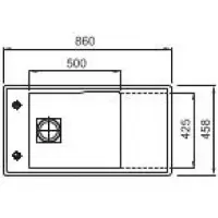 Franke spoelbak FRESNO FSG 211, zwart, mat, dubbelwandig, artikelnummer 1350556703