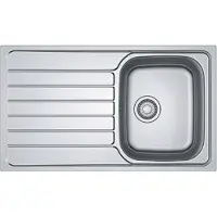 Franke SPARK, SKL 611-86. Excenterklep, roestvrij staal, met touw