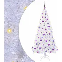 Syfax Kunstkerstboom met 300 LED Wit 180 cm PVC en staal