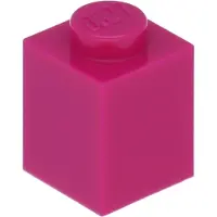 LEGO : 100 stenen van 1x1 in de kleur 'Magenta'