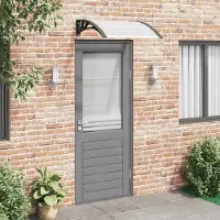 Syfax Deurluifel 200x75 cm PC zwart en transparant
