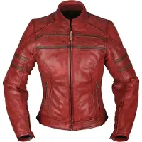 Modeka Iona, leren jas vrouwen ,rood ,38
