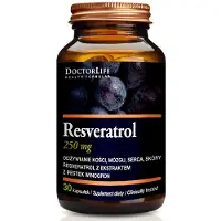 Doctor Life Resveratrol, resveratrol met extract van druivenpitten, 250mg, 30 capsules