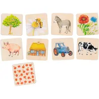 Goki Memory - Op Het Platteland - Hout - Educatief - 3 Jaar