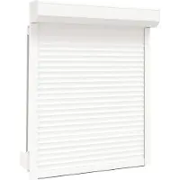 vidaXL Rolluik Wit 100 x 130 cm Aluminium en polyurethaan