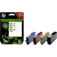 HP 364XL multipack XL zwart/cyaan/magenta/geel Inktcartridge (origineel)