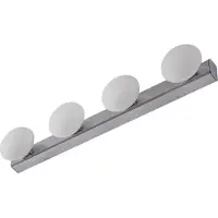 LUCANDE Wandlamp Myrra, chroom / zilver, Badkamer, Aluminium, Modern, Wandlamp