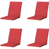 Madison stapelstoelkussen panama brick red ca. 97x49 cm set van 4