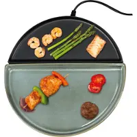 Bourgini Chef's Dinner party Gourtmetset - Uitbreidingsset- Glazed Grey - Bakplaat - PFAS-vrij - Vaatwasserbestendig