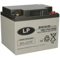 Landport EVX12-53 / EVX12053 Deep Cycle Carbon AGM Gel accu (12V, 53 Ah, T6 terminal)