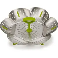 Joseph Joseph Stoominzet Bloom Stomer Opvouwbaar Zilver RVS
