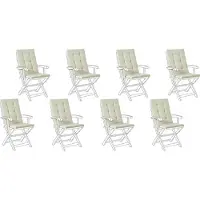 Beliani MAUI PREMIUM - Tuinkussen set 8 stuks - Lichtgroen - Polyester