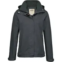 Hakro Regular Fit Dames regenjas donkergrijs, Effen