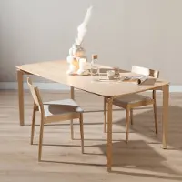 Livin24 Scandinavische eettafel Cala naturel eiken 180 x 90 cm